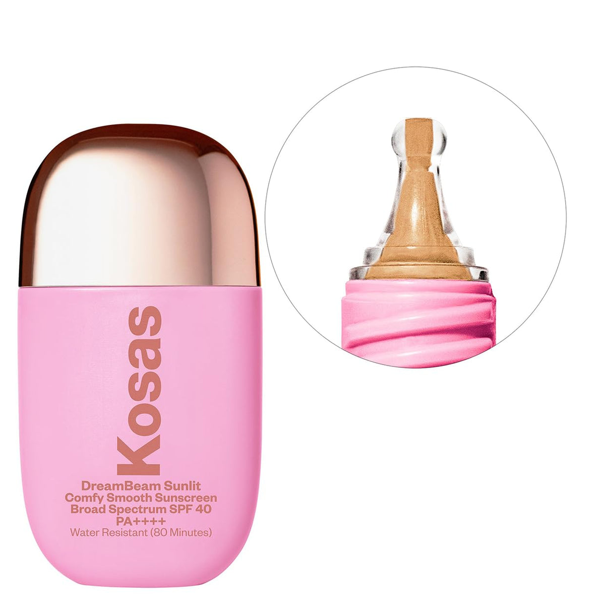 Kosas DreamBeam SPF 40 Mineral Sunscreen for Face, 40 ml, Sunlit