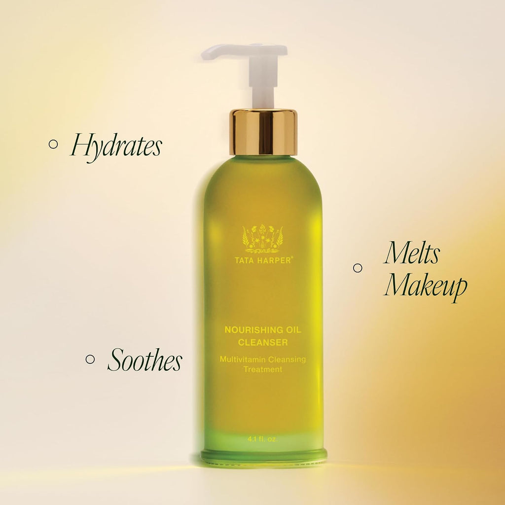 Tata Harper Nourishing Oil Cleanser, Gentle Makeup Removing Cleanser, Cleansing Oil, Natural Skincare, 125ml