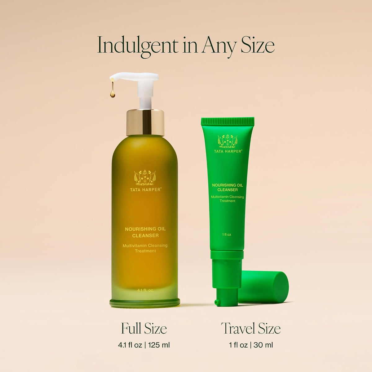 Tata Harper Nourishing Oil Cleanser, Gentle Makeup Removing Cleanser, Cleansing Oil, Natural Skincare, 125ml