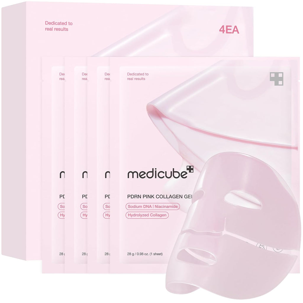medicube Jelly Gel Mask with Salmon DNA PDRN Pink Collagen, Plump & Hydrate
