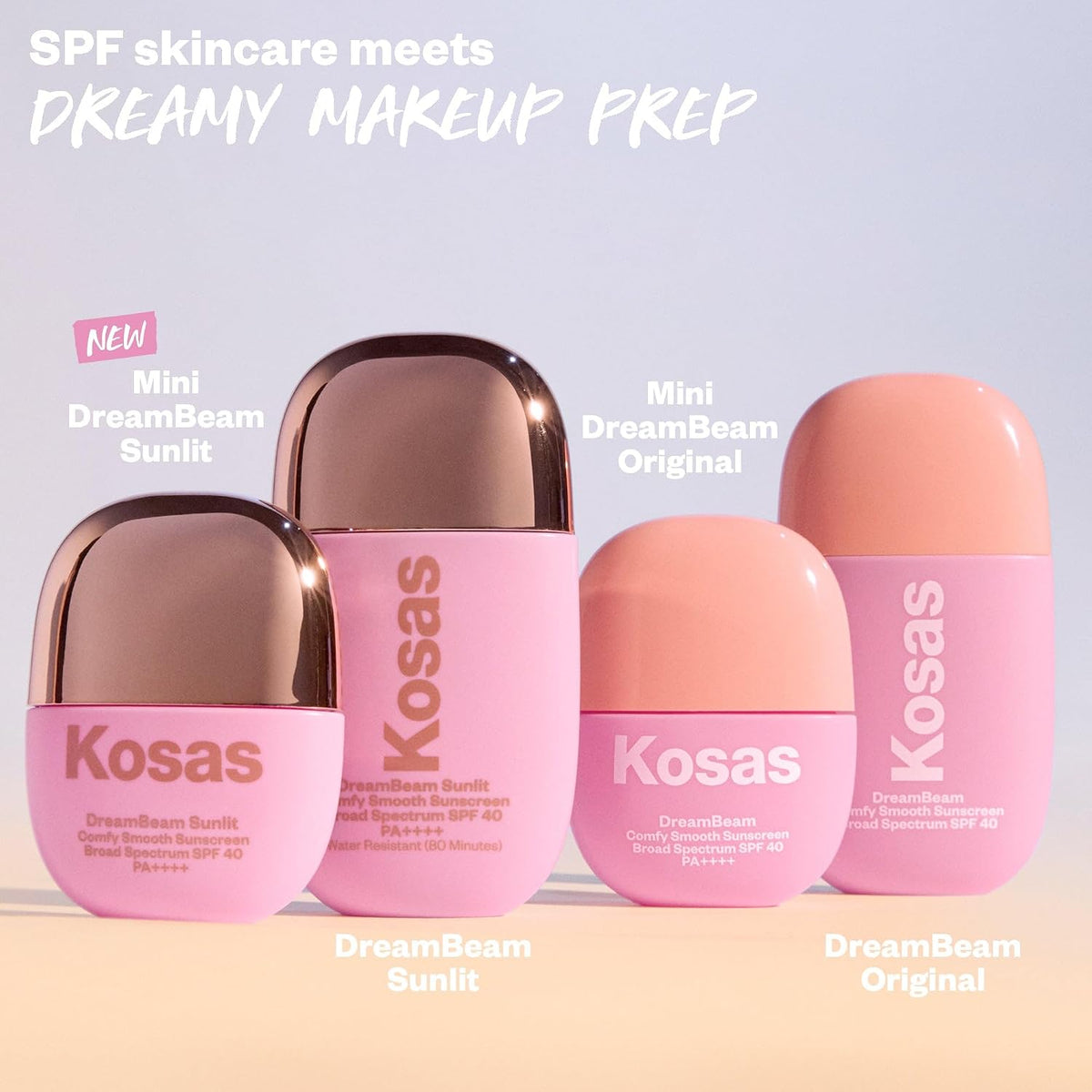 Kosas DreamBeam SPF 40 Mineral Sunscreen for Face, 40 ml, Sunlit