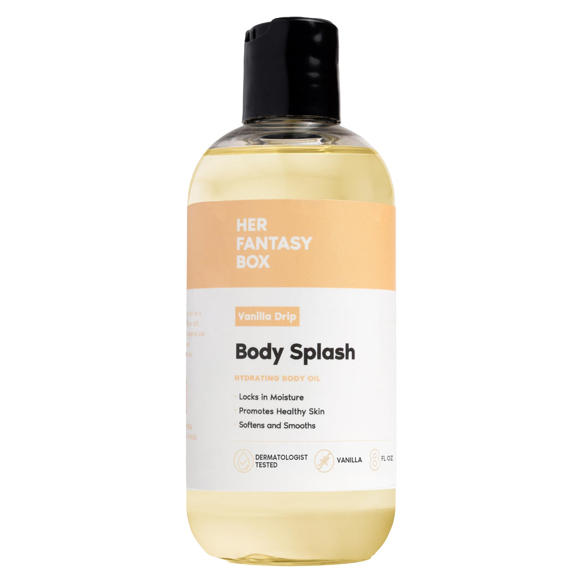 Her Fantasy Box | Body Splash Hydrating Body Oil (Yummy) - Moisturizing, Non-Greasy Formula for Soft, Smooth Skin - All-Natural, Lightweight & Nourishing