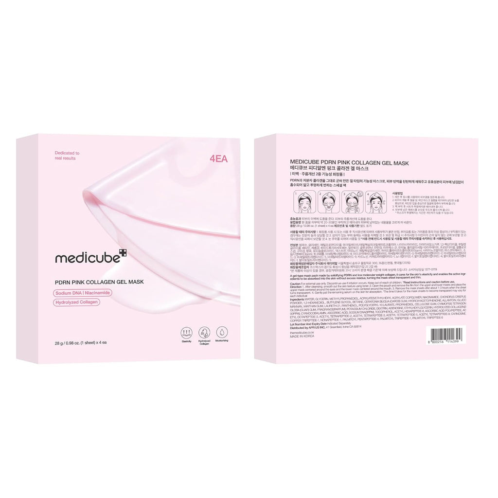 medicube Jelly Gel Mask with Salmon DNA PDRN Pink Collagen, Plump & Hydrate