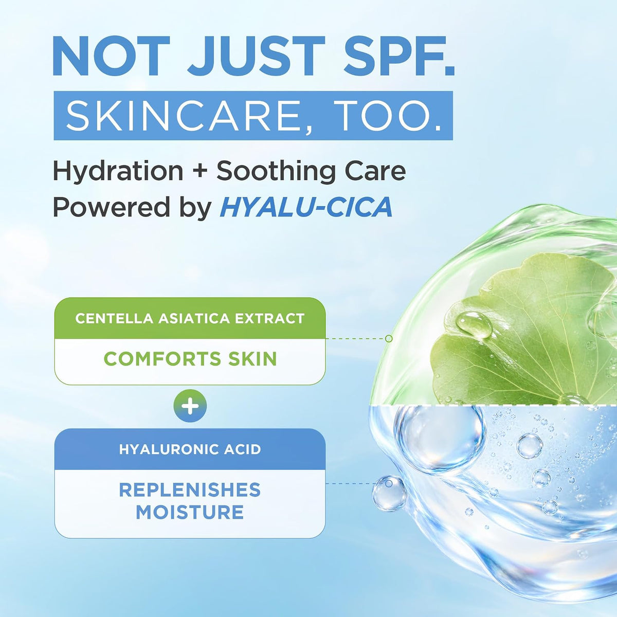SKIN1004 Hyalu-Cica Water-Fit Sun Serum UV, SPF 50 Sunscreen, 1.69 fl.oz