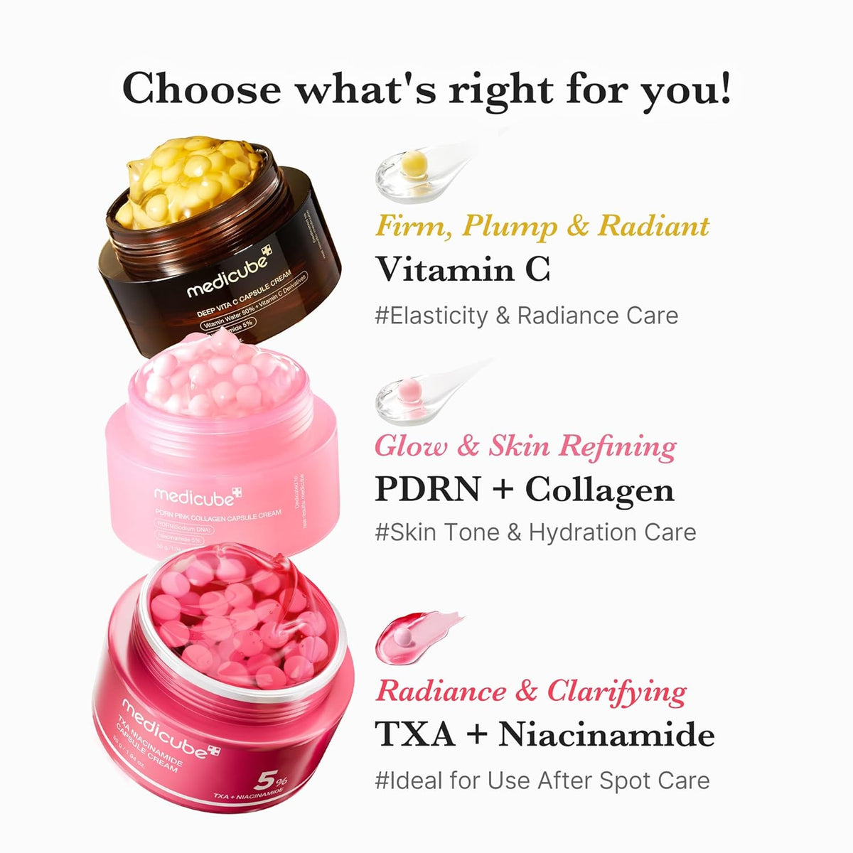 medicube Capsule Cream with Salmon DNA PDRN, Glow & Firming Moisturizer