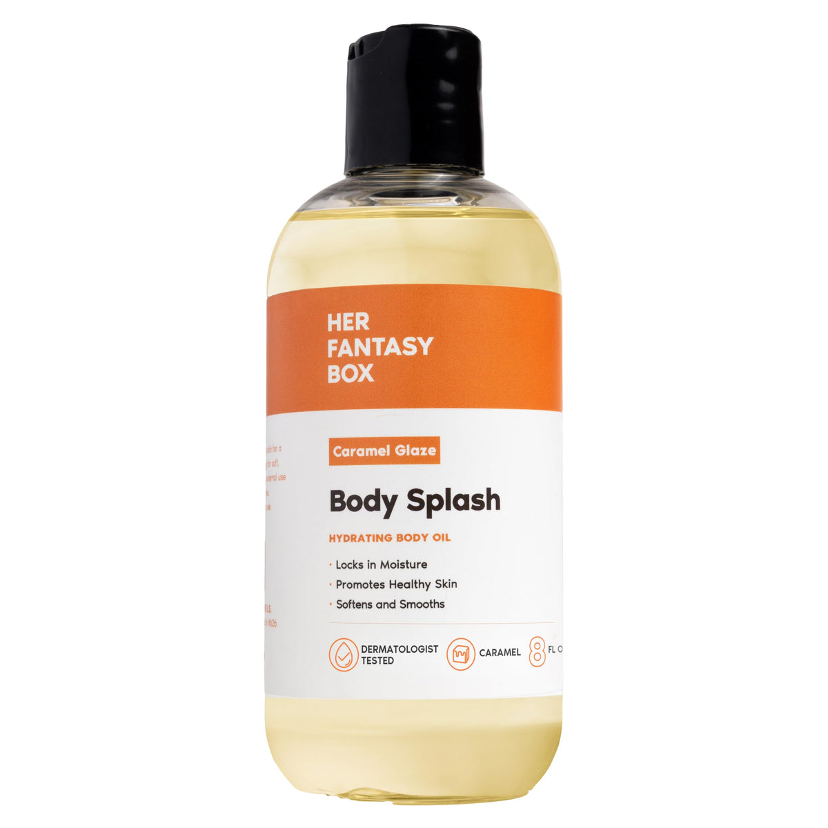 Her Fantasy Box | Body Splash Hydrating Body Oil (Yummy) - Moisturizing, Non-Greasy Formula for Soft, Smooth Skin - All-Natural, Lightweight & Nourishing