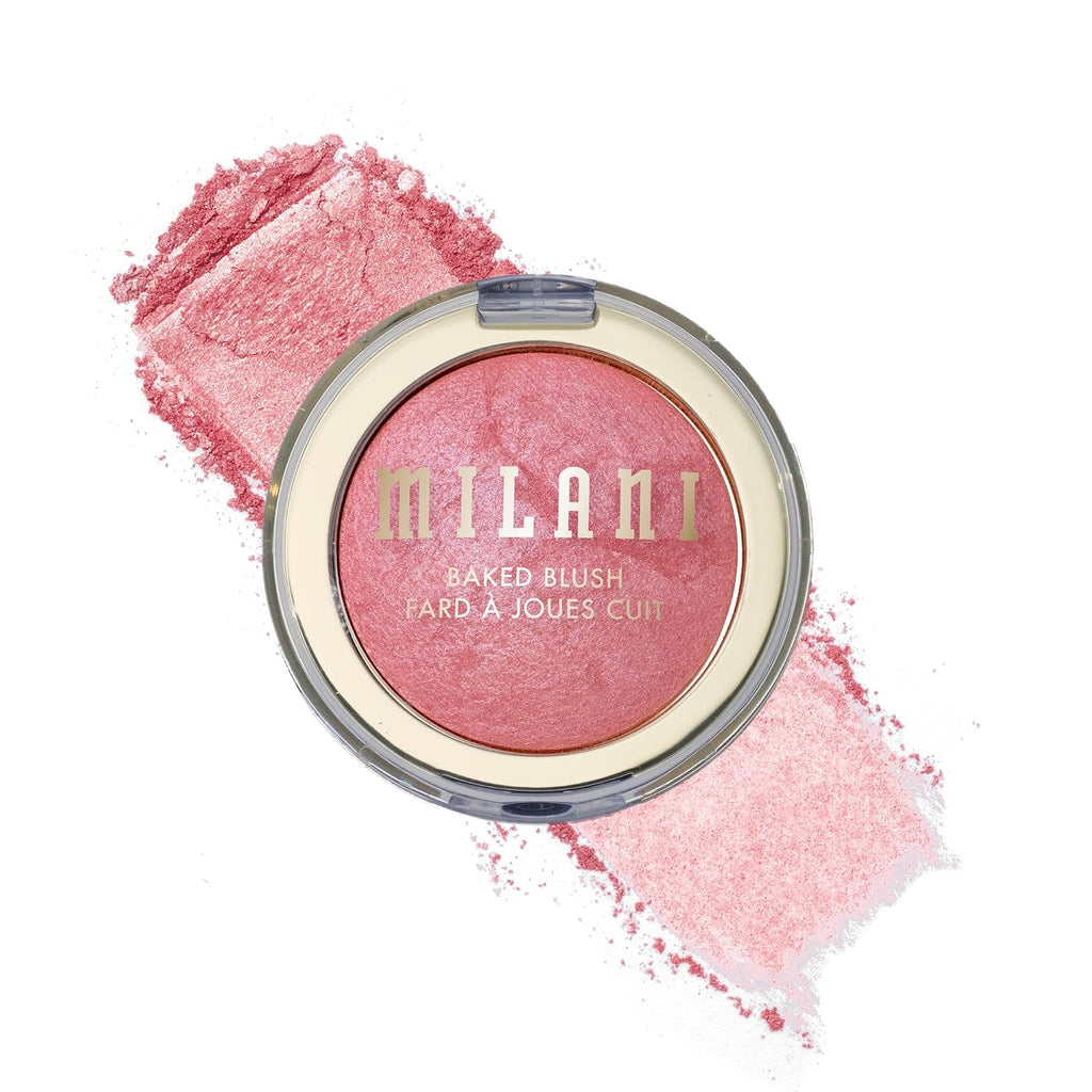 Milani Baked Blush, Makeup Powder Blush for Cheeks - Dolce Pink