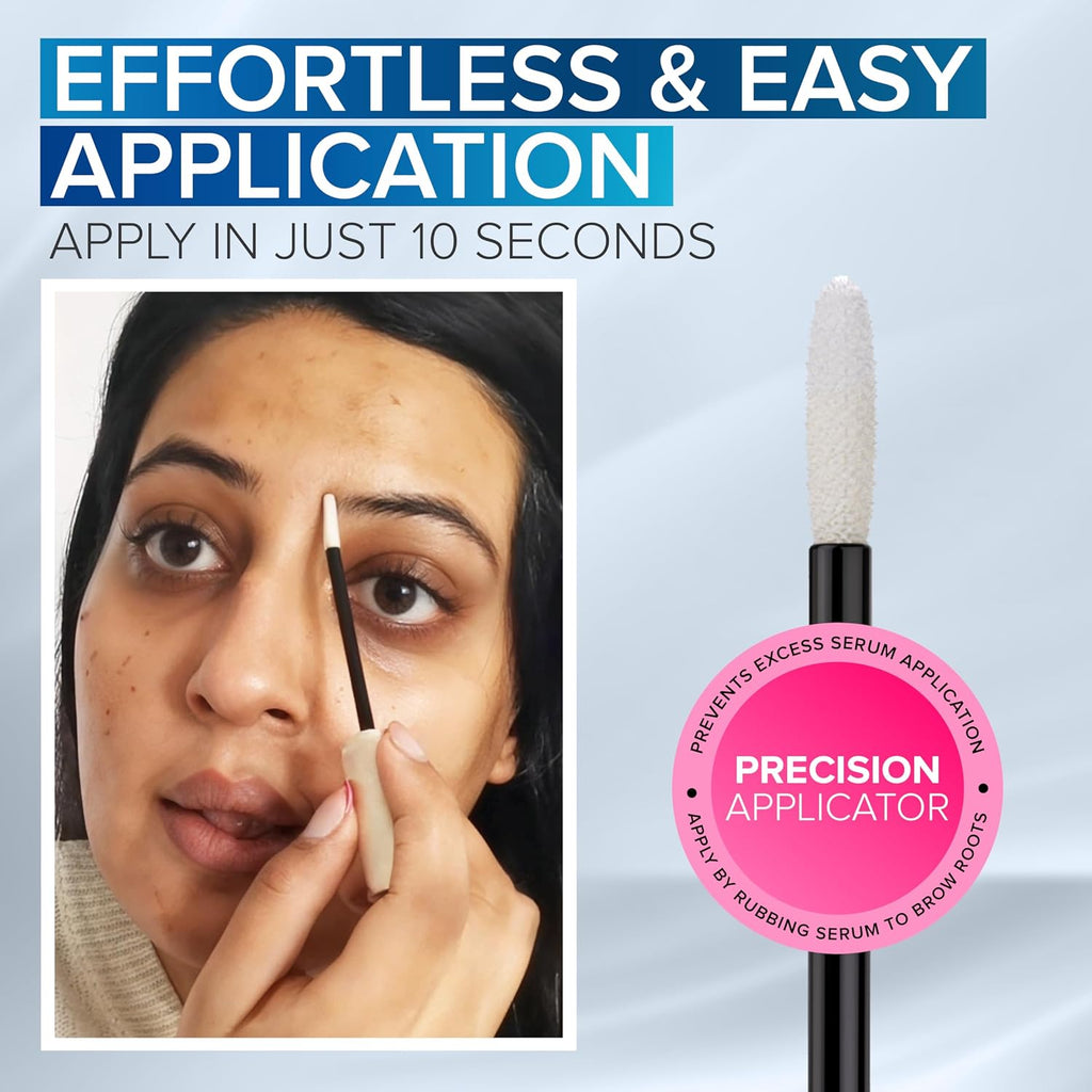 NYK1 CONCENTRATED Eyebrow Growth Serum For Fuller, Thicker Brows | XL - 8ml | BrowForce Brow Growth Serum for Sparse & Overplucked Eyebrows - Advanced Regrowth Formula for Visible, Long-Lasting Results