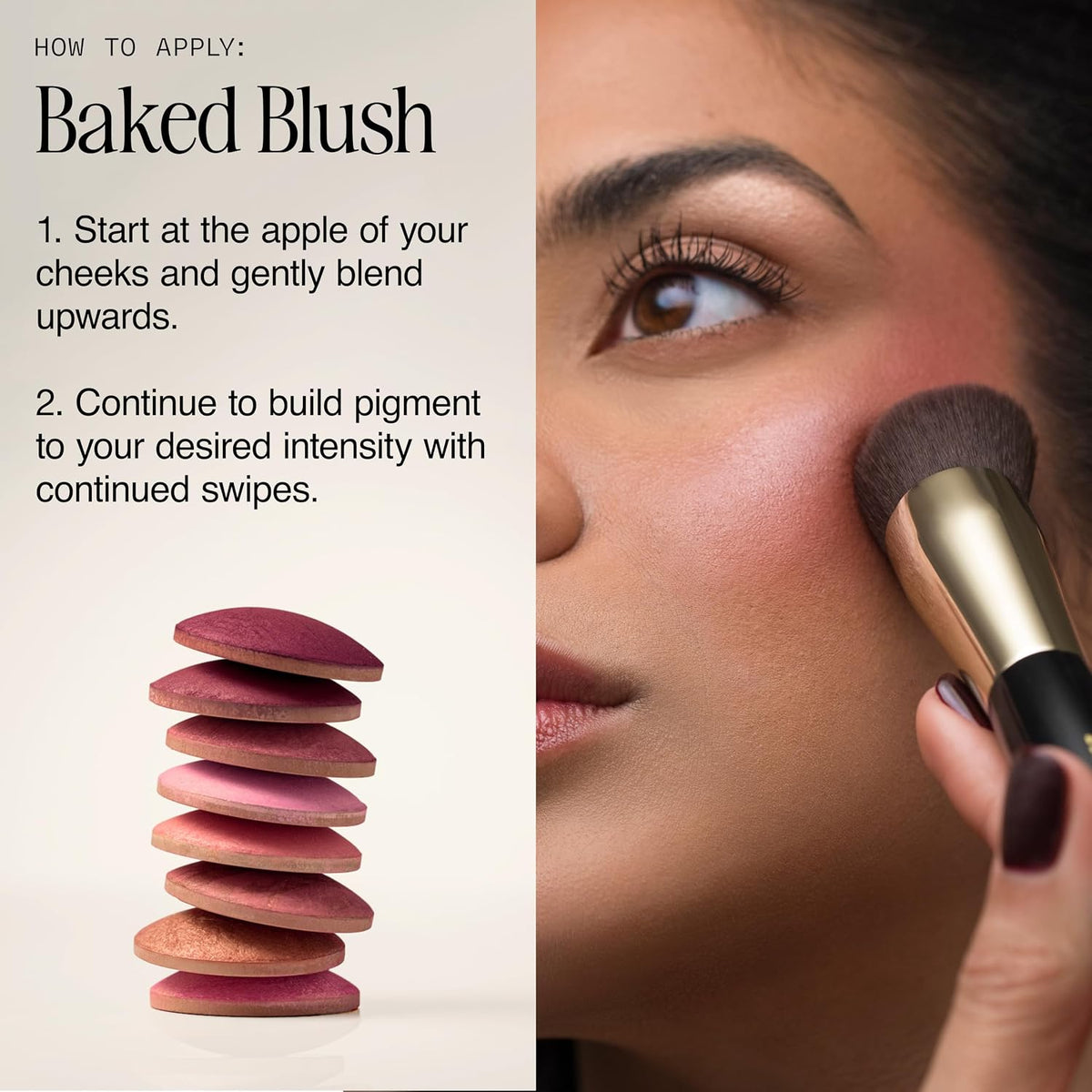 Milani Baked Blush, Makeup Powder Blush for Cheeks - Dolce Pink
