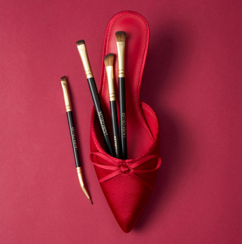LAURA GELLER NEW YORK Ultimate Essentials - The Ultimate Palette 31 Baked Eyeshadows Minimalism Maximized + Shadow Skills 4PC Eye Brush Set