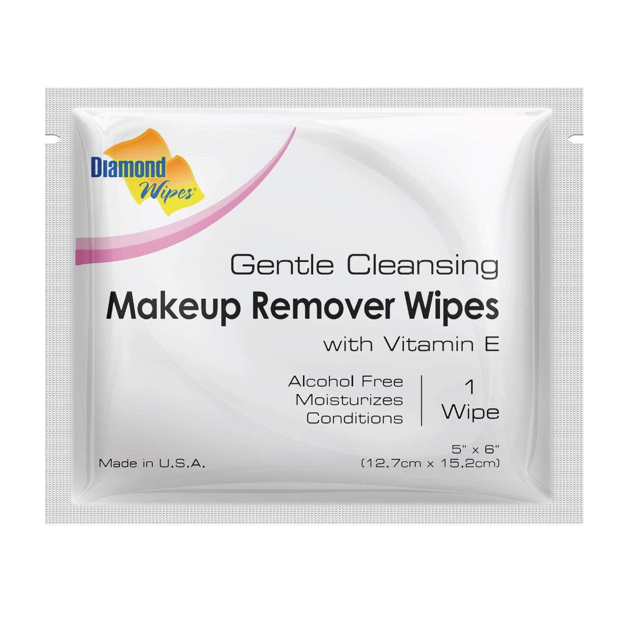 Diamond Wipes Face Cleansing & Waterproof Makeup Remover Wipes, 500 Count