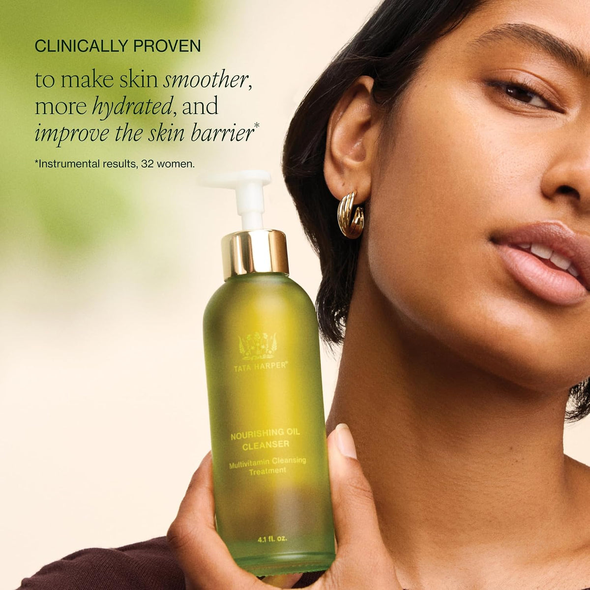 Tata Harper Nourishing Oil Cleanser, Gentle Makeup Removing Cleanser, Cleansing Oil, Natural Skincare, 125ml