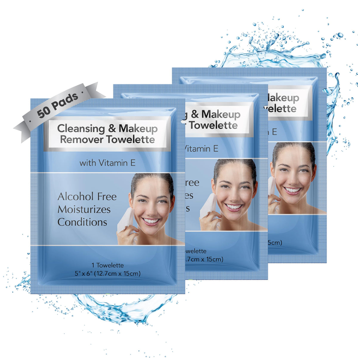 Diamond Wipes Face Cleansing & Waterproof Makeup Remover Wipes, 500 Count