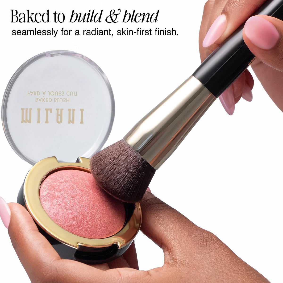 Milani Baked Blush, Makeup Powder Blush for Cheeks - Dolce Pink